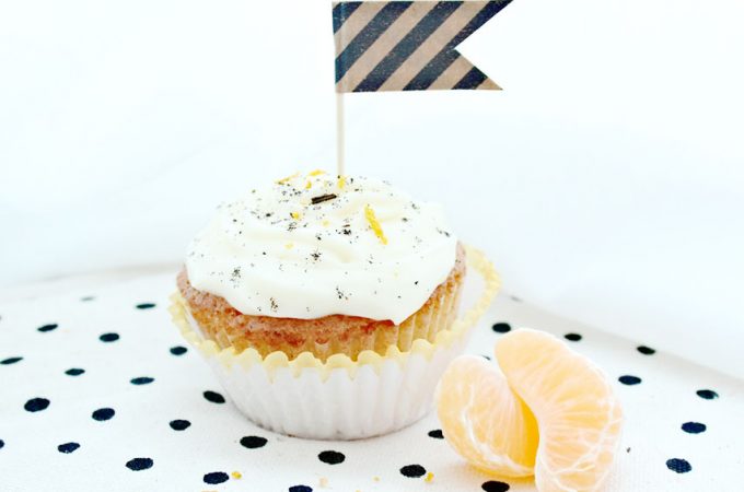 Weihnachtliche Orangen-Vanille Cupcakes