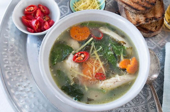 Orientalische Hühnersuppe Rezept