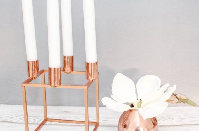 DIY Kubus Kerzenständer