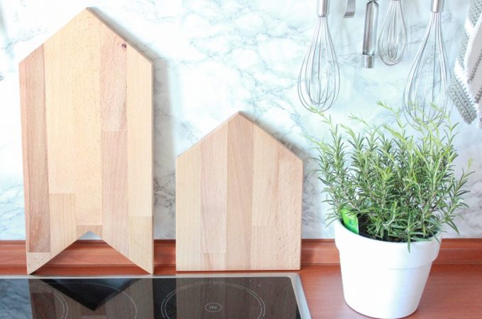 DIY Haus Schneidebrettchen