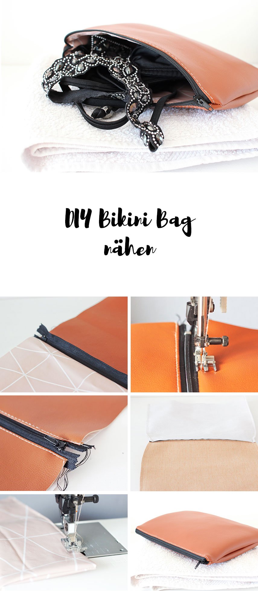 Anleitung DIY Bikini Bag