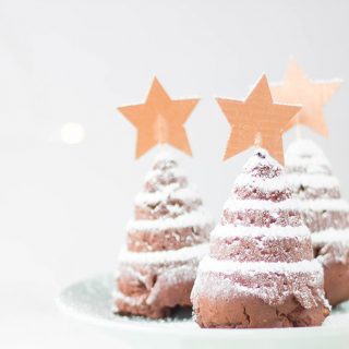 Weihnachtsrezept Tannenbaum Cupcakes