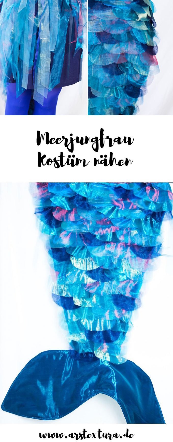 DIY Meerjungfrau Kostüm nähen | DIY Mermaid costume