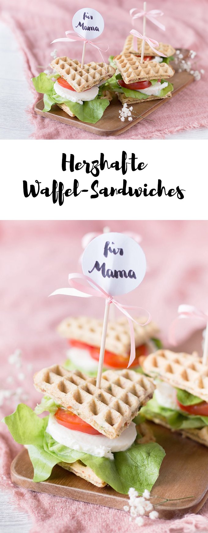 herzhafte Waffel-Sandwiches zum Muttertag