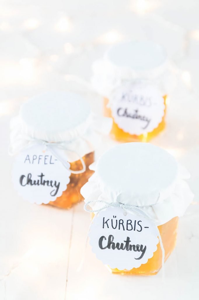 Rezepte für Apfelchutney und Kürbischutney - ein tolles Weihnachtsgeschenk für alle, die sich nichts wünschen