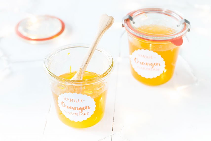 DIY Geschenk aus der Küche: Orangen Marmelade mit Vanille