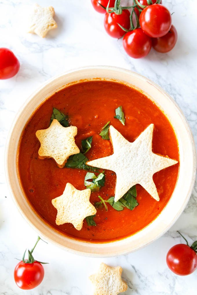 Orintalische Tomatensuppe mit Sternen | Weihnachtsmenü #weihnachten #weihnachtsessen