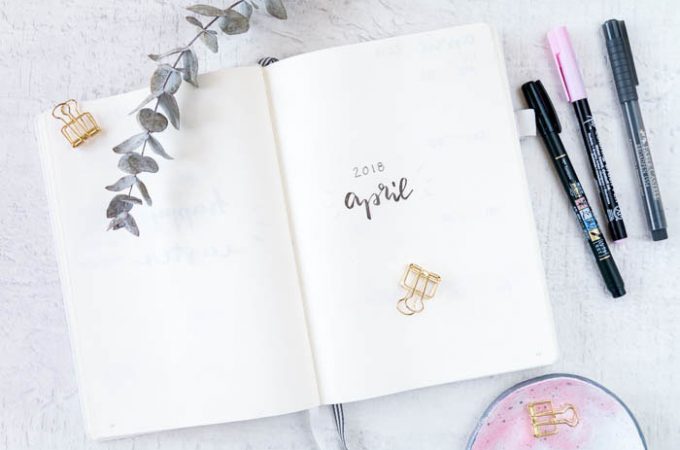 Bullet Journal April Set up + DIY Kanban Board - ars textura DIY Blog