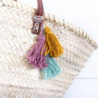 Strandtasche mit Quasten - tolle DIY-Ideen für die Ferien