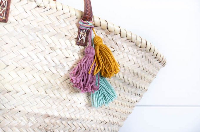 Strandtasche mit Quasten - tolle DIY-Ideen für die Ferien