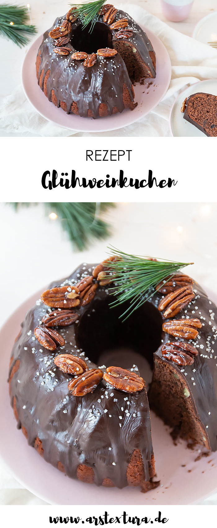 Glühweinkuchen mit Pekannüssen - ein tolles Weihnachtsrezept