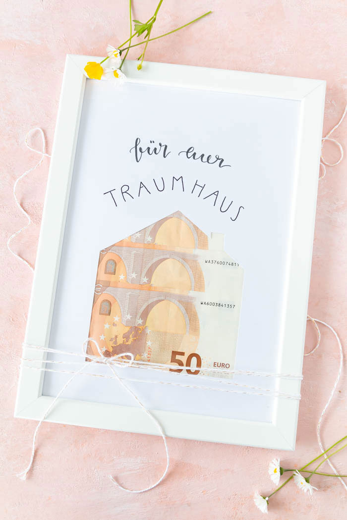 Geldgeschenk zur Hochzeit - Geldscheine hübsch verpacken 
