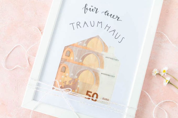 Geldgeschenk zur Hochzeit - Haus bauen Geld verschenken