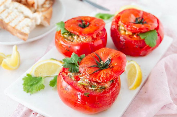 Gefüllte Tomaten vom Grill