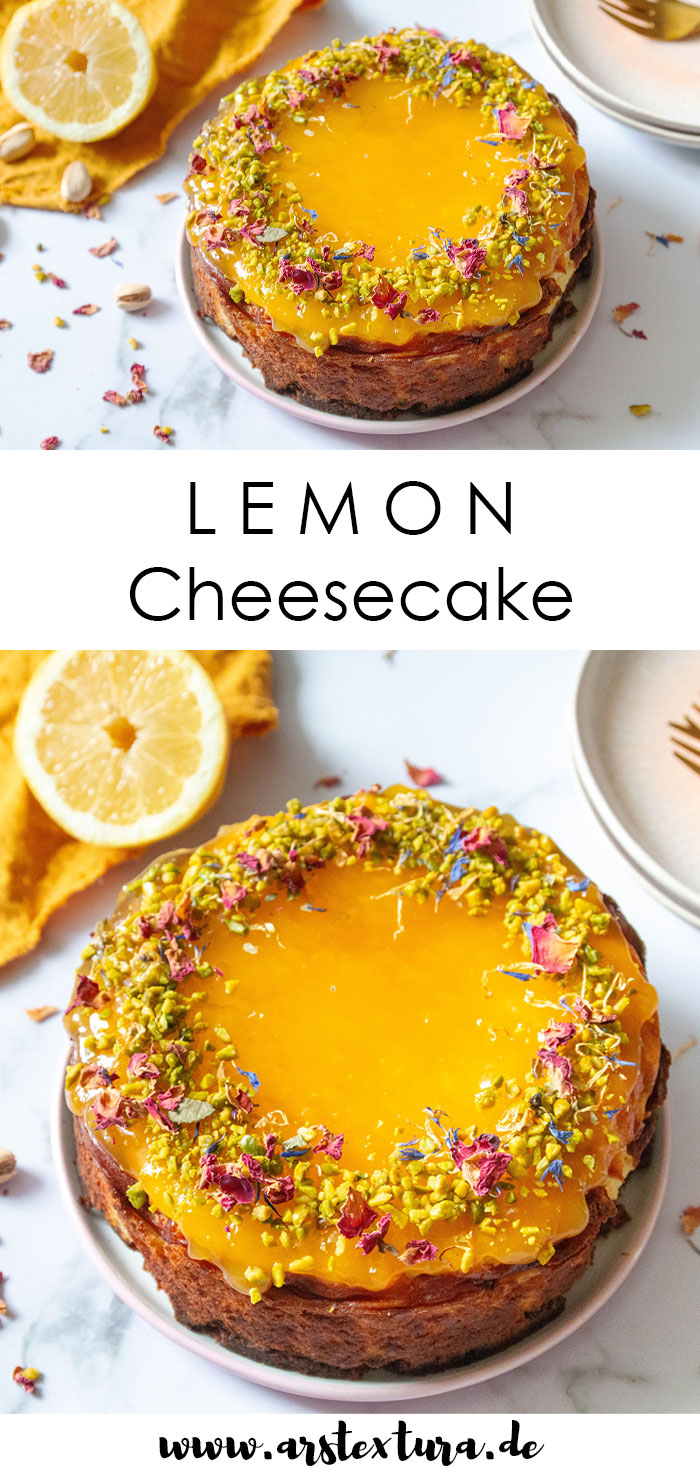 Rezept Lemon Cheesecake - Käsekuchen mit Zitrone